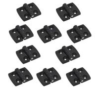 Lot de 10 charnières à choc en plastique noir pour la maison Charnières légères pour petits tiroirs Boîte à bijoux