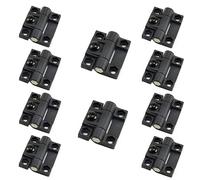 Lot de 10 charnières à couple réglable en plastique noir 43 mm x 36 mm 4 trous fraisés