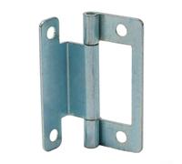 Lot de 10 charnières à manivelle en acier plaqué zinc 50 x 23 mm pour placard, caravane, mobil-home 15-19 mm d'épaisseur