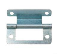 Lot de 10 charnières à manivelle en acier robuste pour portes de placard, caravanes, mobil-homes, plaqué zinc