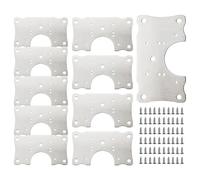 Lot de 10 charnières de porte d'armoire - Kit de réparation de charnière pour armoire de cuisine - Kit de réparation de charnière de porte