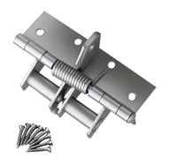 Lot de 10 charnières de porte d'armoire robustes à fermeture automatique - Charnières invisibles et antirouille pour armoires de cuisine et de salle de bain Noir 10,2 cm