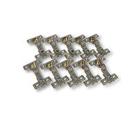 Lot de 10 charnières Ferrari - Butée interne - 26 mm - charnière à ressort