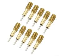 Lot de 10 chasse-goupilles remplaçables en acier inoxydable de 0,8 mm pour réparation et réglage de bracelet de montre avec diamètre de tête précis pour horloger