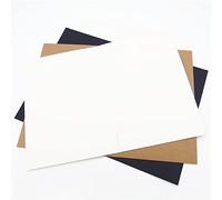 Lot de 10 Chemise Cartonnée A4 Sac de Fichier en Papier Kraft Sous-Dossiers Rabats avec Fente pour Cartes Dossier de Fichiers Pochette de Classement Porte Document Stockage Rapports