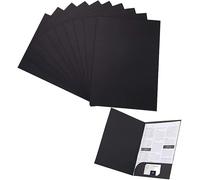 Lot de 10 Chemise Cartonnée A4 Sac de Fichier en Papier Kraft Sous-Dossiers Rabats avec Fente pour Cartes Dossier de Fichiers Pochette de Classement Porte Document Stockage Rapports