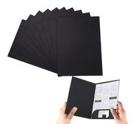 Lot de 10 Chemise Cartonnée avec Rabat à Pochettes A4 Sous-Chemises en Papier Kraft Dossier de Fichiers à Insertion Porte Document Organisateur Stockage Contrat Presentation Rapports