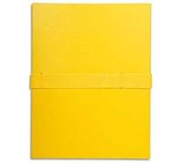Lot de 10 chemises extensible en balacron. Rabat en pied, fermeture par sangle velcro. Coloris jaune