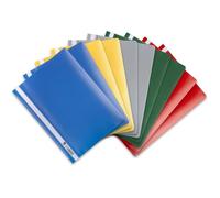 Lot De 10 Chemises Plastiques A4 Elba Moderne 31x22,8 Cm, Couleurs Assorties, Pochettes De Rangement Documents