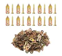 Lot de 10 chevilles à frapper for cloisons sèches 10 x 30 mm avec vis autotaraudeuses, chevilles et vis de fixation for plaques de plâtre