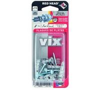 Lot de 10 chevilles et vis à visser vix RED HEAD, Diam.12 x L.30 mm G