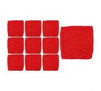 Lot de 10 chiffons de nettoyage en microfibre non pelucheux pour voiture, cuisine et salle de bain, 30 x 30 cm, lingettes réutilisables en polyester doux pour verre, miroirs, écrans, comptoirs, rouge