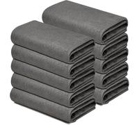 Lot de 10 chiffons de nettoyage magiques en microfibre épaisse, réutilisables pour fenêtres, miroirs, voitures, pare-brise, salles de bains, cuisines, vaisselle