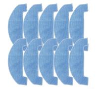Lot de 10 chiffons de rechange en microfibre compatibles avec Liectroux M70 Pro, Trouver E10, MONSGA pour aspirateur robot MS1 MAX - Bleu