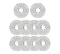 Lot de 10 chiffons de rechange en microfibre pour balai à franges Karcher RCV 5 Plus, pour un nettoyage intelligent et efficace du sol du robot, 4 ou 10 pièces
