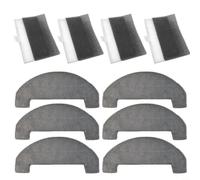 Lot de 10 chiffons de rechange HEPA pour aspirateurs Mova E20 E20 Plus avec 4 filtres lavables et réutilisables, 6 serpillères