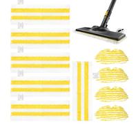 Lot de 10 Chiffons en Microfibre Kit, Bonnettes Nettoyeurs Vapeur Serpillere Compatible avec Kärcher EasyFix SC 1 SC 2 SC 3 SC 4 SC 5 - 6 Buses pour Sol + 4 Buses à Main - Lavable et Réutilisable