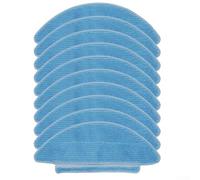 Lot de 10 chiffons en microfibre pour aspirateur robot Lubluelu, chiffons de nettoyage de sol lavables pour animaux de compagnie, gris pour aspirateur robot A