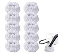 Lot de 10 Chiffons en Microfibre pour Nettoyeur Vapeur à Main Dupray - Petits Bonnets (Triangle) compatibles avec Nettoyeur Vapeur Dupray Neat - Accessoires réutilisables (Double Couche)