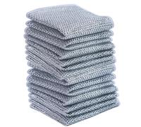 Lot de 10 chiffons multifonctions en fil de fer pour nettoyer la vaisselle, pour laver la vaisselle, pour laver la vaisselle, etc