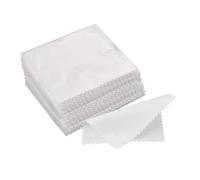 Lot de 10 chiffons nettoyage colorés, polissage doux et propres, d'essuyage for outils argentés dorés (gris)(White)