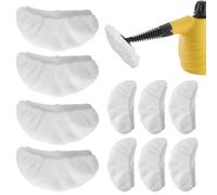 Lot de 10 chiffons universels en microfibre pour nettoyeur vapeur à main, tampons de rechange compatibles avec Steam Shot, Steamer, Comforday, PurSteam, chiffons lavables