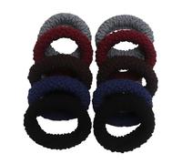 Lot de 10 chouchous for cheveux for femmes et filles, élastiques solides en caoutchouc, accessoires for cheveux, queue de cheval(S Mix 10 PCS)