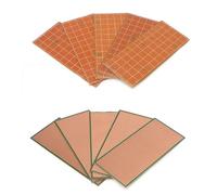 Lot de 10 circuits imprimés de 6,5 x 14,5 cm, protection Perfboard Stripboard veroboard, kit de prototype carte de circuit imprimé universel pour projets électroniques de soudure