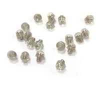 Lot de 10 ciseaux à cheveux argentés en caoutchouc silencieux en caoutchouc - Accessoires de coiffure - Outils de coiffure de rechange pour salon de coiffure - 3 mm