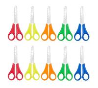 Lot de 10 ciseaux de sécurité pour enfants, à pointe émoussée, ciseaux de sécurité pour enfants, pour scrapbooking, art, bricolage, artisanat, étudiants, fournitures pédagogiques