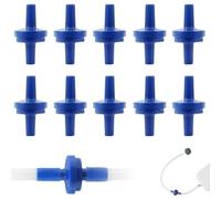 Lot de 10 clapets anti-retour jetables PP 4 mm Bleu - Plug in anti-retour pour pompes à air et appareils industriels | Valve d'air en ligne