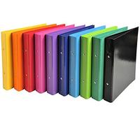 EXACOMPTA Classeur 2 anneaux 25mm Iderama A5 - Couleurs assorties