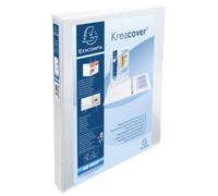 Lot de 10 Classeur Kreacover Maxi, 2 anneaux en D 30mm, PP, devant et dos personnalisables, coloris blanc