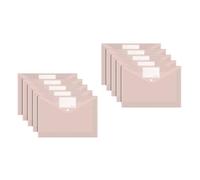 Lot de 10 classeurs à documents A4 avec pressebosen Organisateurs Pochette transparente
