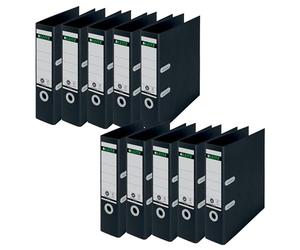 Lot de 10 classeurs à levier A4 80 mm Noir