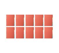 Lot de 10 classeurs à plusieurs trous, intercalaires B 5 a 5 a 6, intercalaires enfichables, fournitures de bureau scolaire