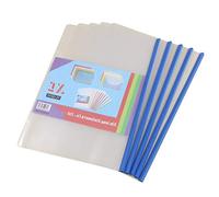 Lot de 10 classeurs transparents avec barre coulissante