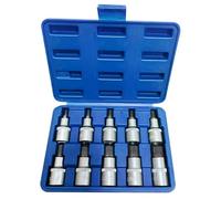 Lot de 10 clés à douille 1/2 à dents multiples M4-M18 Allen