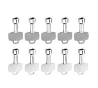 Lot de 10 clés à douille triangulaires multi-usages de 9 mm pour ascenseur d'urgence, porte de levage triangulaire, serrure de panneau de gaz, clé de boîte