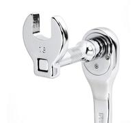 Lot de 10 clés à molette 3/8" - Clés plates métriques - 10 mm à 19 mm - Pour réparation automobile et mécanique - En acier 45#