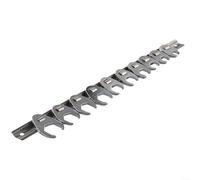 Lot de 10 clés à pied de biche de 10 à 22 mm pour pied de biche à portée profonde, 10 à 22 mm, design à extrémité ouverte, plaqué chrome