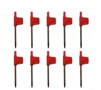 Lot de 10 clés à poignée Torx en acier pour vis T5-T20, kit de réparation pour voitures, appareils électroménagers, meubles, jouets (pour T9)