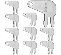 Lot de 10 clés d'allumage lourdes 8H5306 Cat Master 8H5306, clé Cat Master compatible avec Caterpillar Older Ignitions Battery Disconnect et Komatsu