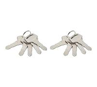Lot de 10 clés d'allumage SBA385210370 compatibles avec tracteur New Holland G6030 G6035 MC22 MC28 MC35 1020 1030 4055 4060 T1010 T1030 T1110 T1510 T1510 1520 T1530 T2410 T2420 TC21DA TC23DA