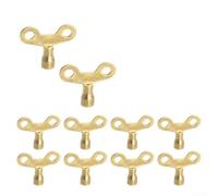 Lot de 10 clés de purge de radiateur à bobine carrée de 6 mm - Outils de ventilation durables en alliage de zinc pour compteur de gaz et robinets