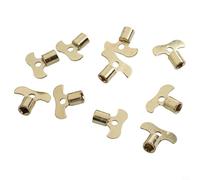 Lot de 10 clés de robinet de jardin en laiton pour robinets d'eau extérieurs, tête carrée de 7 mm, facile à prendre en main pour un contrôle sûr de l'eau
