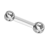 Lot de 10 clés hexagonales portables robustes avec dix tailles différentes de 6 mm à 15 mm, idéales pour la réparation de vélos et la boîte à outils