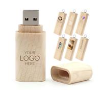 Lot de 10 Clés USB en Bois Personnalisées 32 Go USB 3.0 Gravure du Logo Incluse, Clés USB Écologiques Personnalisables Idéales pour Cadeaux d’Entreprise, Mariages ou Événements