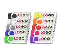 Lot de 10 clés USB personnalisées 128 Mo, 256 Mo, 512 Mo, 1 Go, 2 Go, 4 Go, 8 Go, 16 Go, 32 Go, 64 Go, 128 Go, avec n métal personnalisée et logo imprimé en forme de bouton