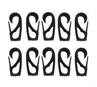 Lot de 10 clips à boucle en nylon haute ténacité, adaptés pour sécuriser les tendeurs et les cordes de gréement sur les équipements nautiques